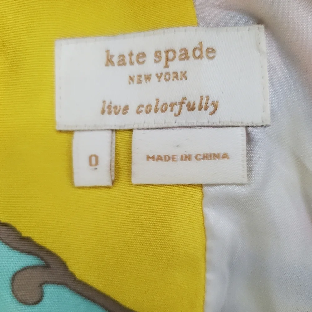 Kate Spade Jana Beaded Silk Sleeveless V-Neck Top Size 0